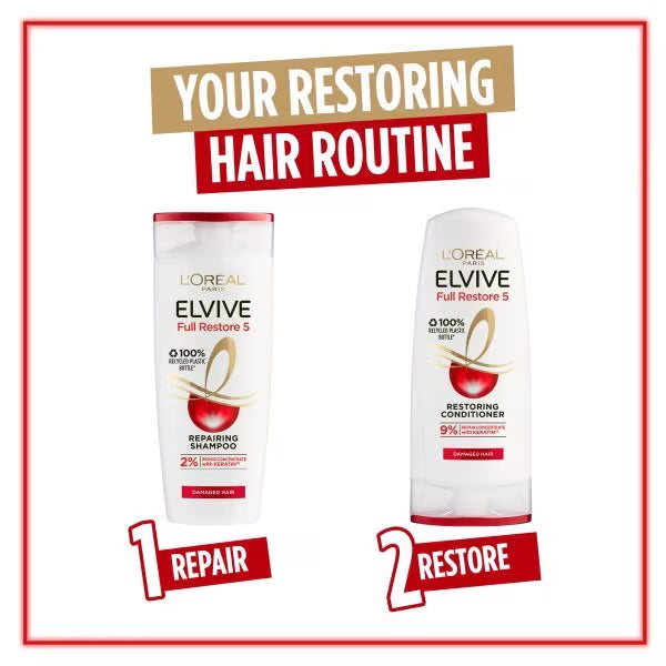 L'Oréal Elvive Full Restore 5 Shampoo for Repairing Damaged Hair 400 ml/13.53 oz