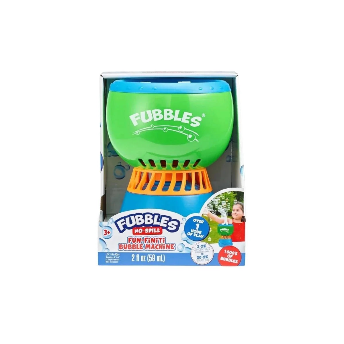 Fubbles No-Spill Fun-Finiti Bubble Machine