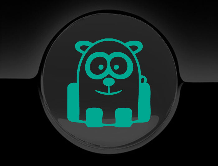 Funny Cartoon Panda Fuel Cap Cover Car Sticker