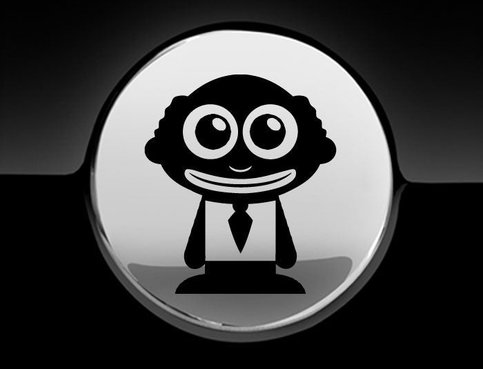 Adorable Grandpa Fuel Cap Car Sticker