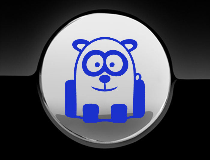 Funny Cartoon Panda Fuel Cap Cover Car Sticker