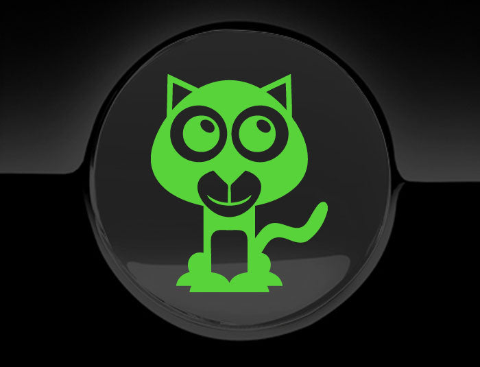 Adorable Panther Fuel Cap Car Sticker