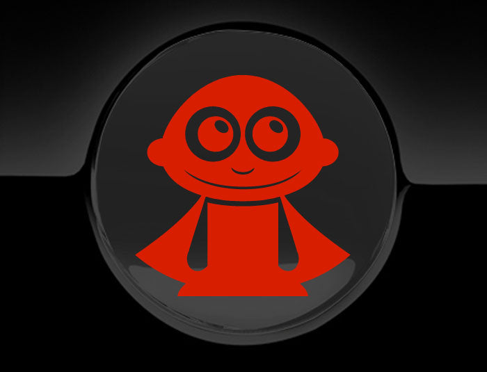 Adorable Superhero Fuel Cap Car Sticker