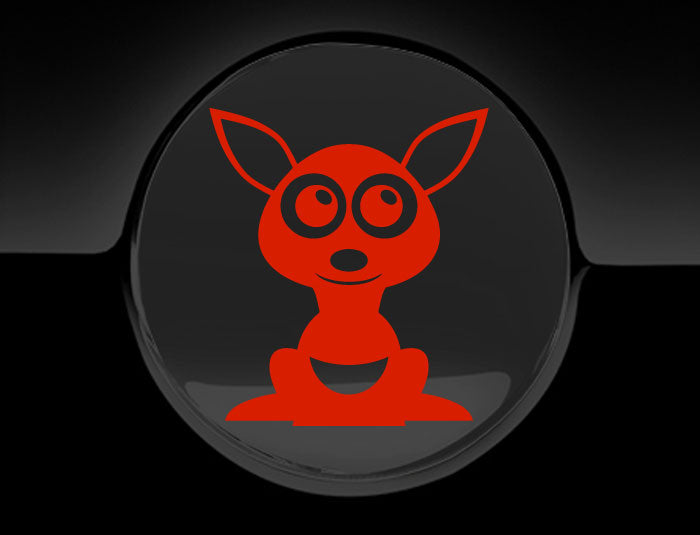 Adorable Kangaroo Fuel Cap Car Sticker