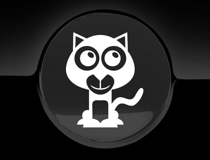 Adorable Panther Fuel Cap Car Sticker