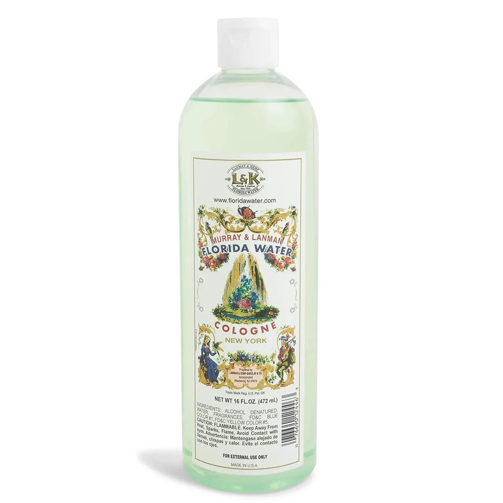Murray & Lanman Florida Water Refreshing Aromatic Cleanser for Holistic Skin & Spirit 16 oz