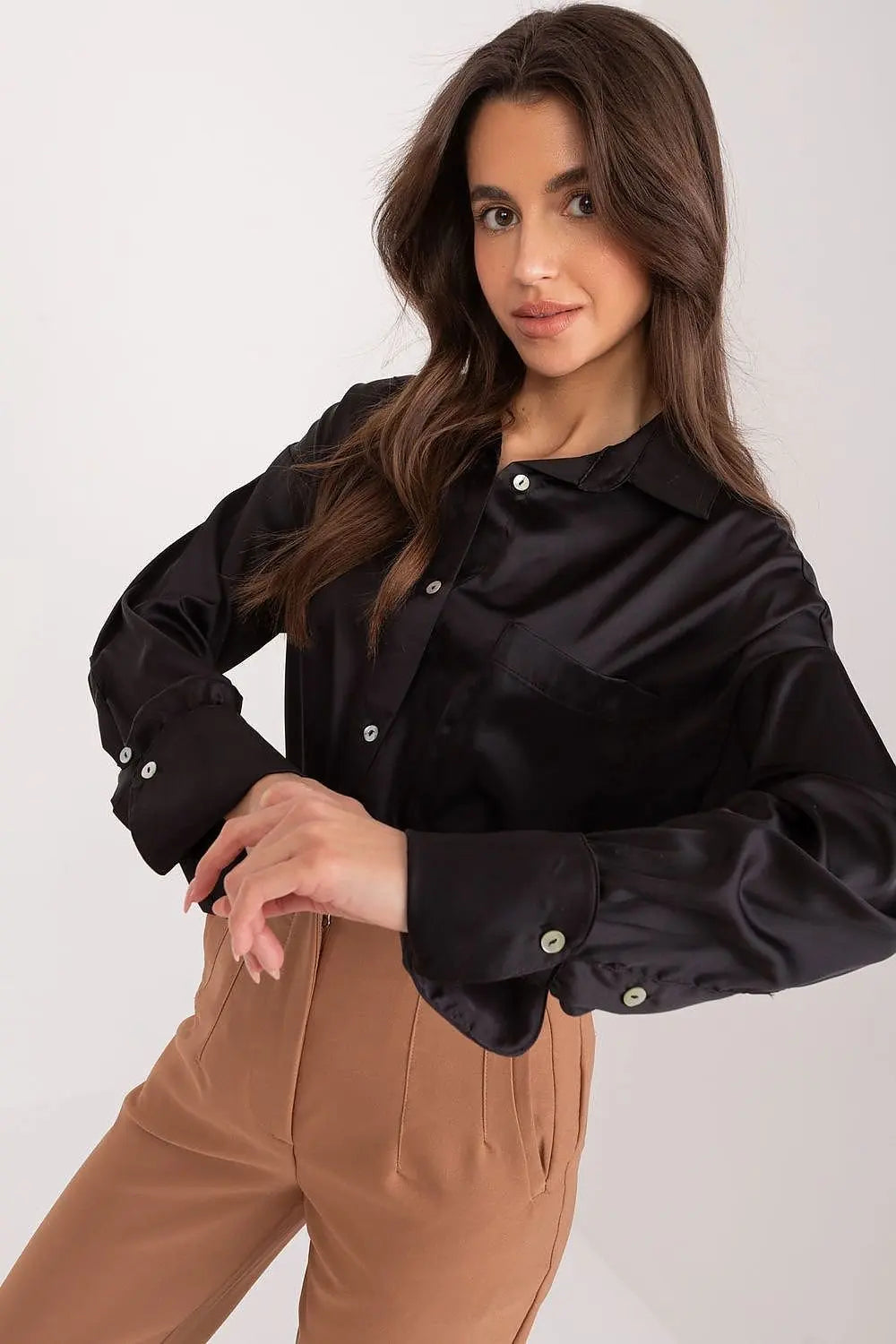 Fancy classic long sleeve womens shirt