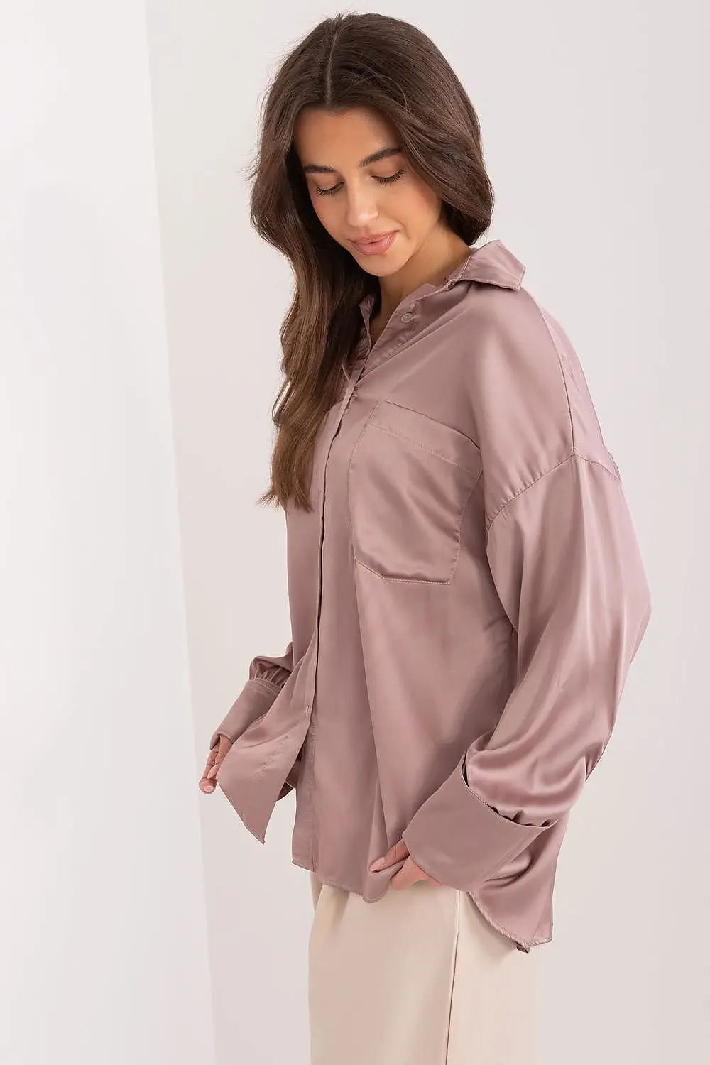 Fancy classic long sleeve womens shirt