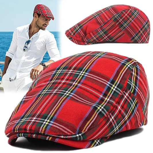 Royal Stewart Beret Caps Unisex Duckbill Visor Hat Winter Autumn Warm Caps Retro Vintage Bolinas Gatsby Hats