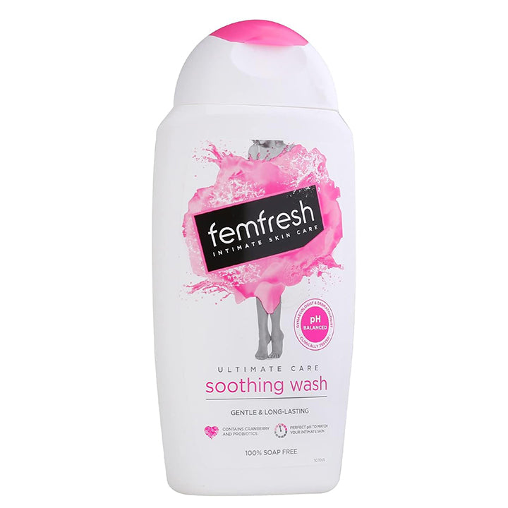 Femfresh Soothing Wash Gentle pH-Balanced Cleansing & Comfort for Sensitive Intimate Skin 250 ml/8.45 oz