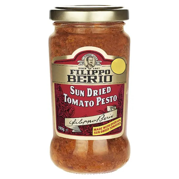 Filippo Berio Sun Dried Tomato Pesto 190g (Case of 10)