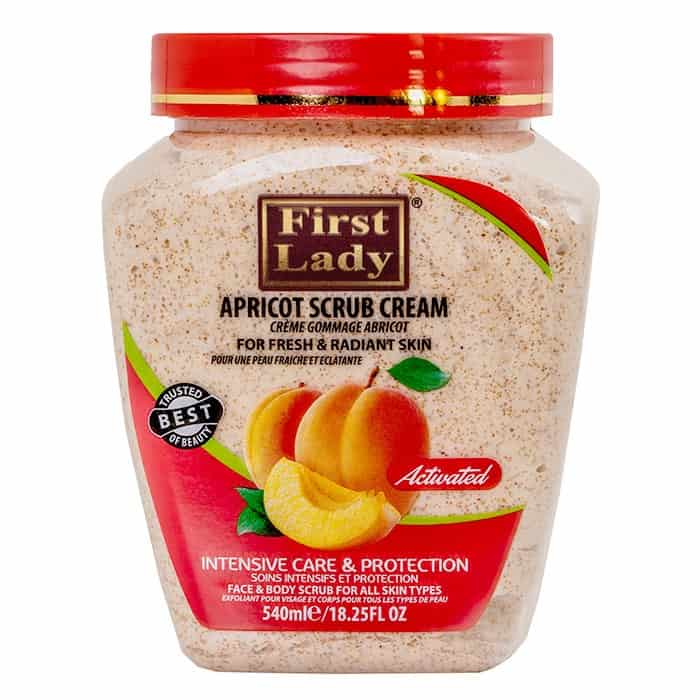 First Lady Clarifying Exfoliating Scrub Cream: Deep Cleansing & Brightening for Face & Body - 540ml/18.26 oz