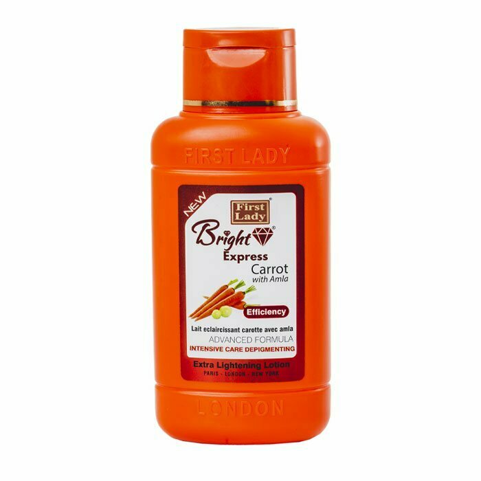 First Lady Bright Express Carrot with Amla Lightening Lotion for Radiant, Even-Toned Skin - 500ml/16.91 oz