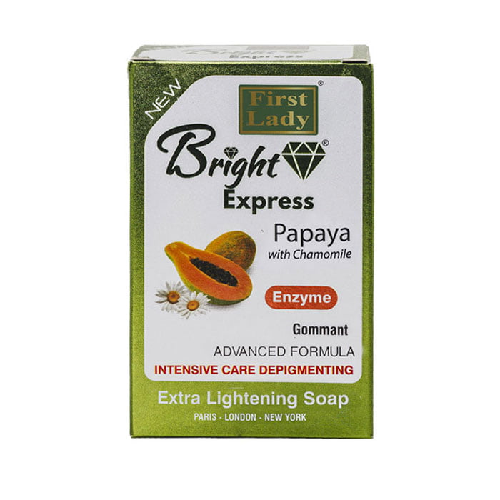 First Lady Bright Express Soap | Advanced Skin Brightening & Dark Spot Reduction for Face & Body | 200g