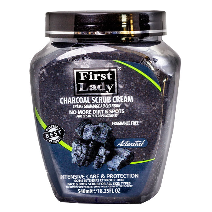First Lady Clarifying Exfoliating Scrub Cream: Deep Cleansing & Brightening for Face & Body - 540ml/18.26 oz