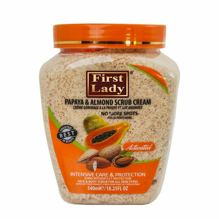 First Lady Clarifying Exfoliating Scrub Cream: Deep Cleansing & Brightening for Face & Body - 540ml/18.26 oz