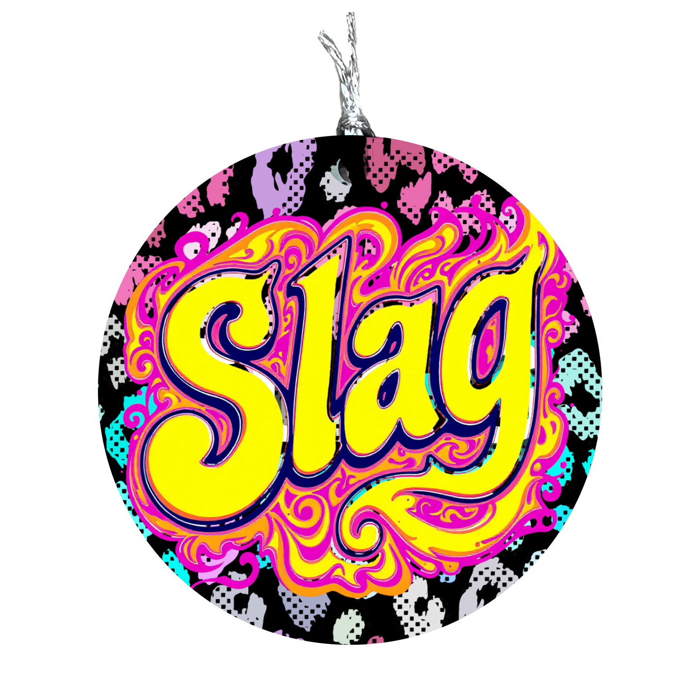 Slag Leopard Print Hanging Decoration