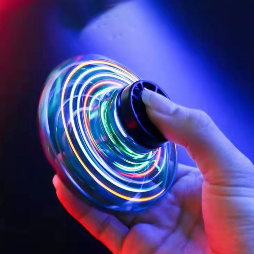 Flying Spinner UFO Mini Drone - Magic Boomerang Levitation Toy with LED Lights, Light-Up Hover Ball for Kids & Adults