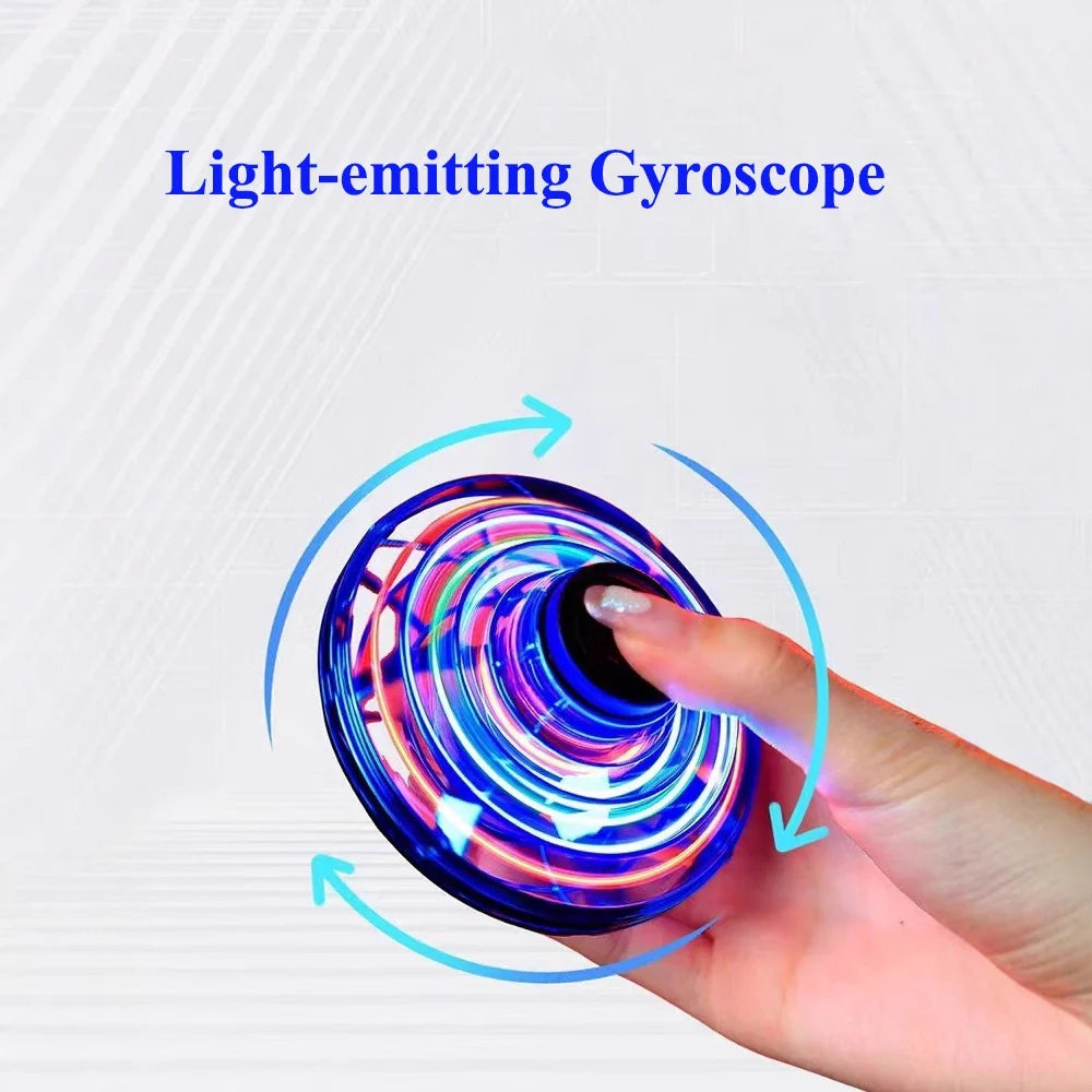 Flying Spinner UFO Mini Drone - Magic Boomerang Levitation Toy with LED Lights, Light-Up Hover Ball for Kids & Adults