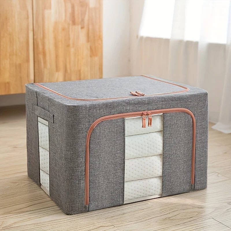 Folding Storage Box Organiser Large Capacity Clothing & Quilt Boxes Organisation