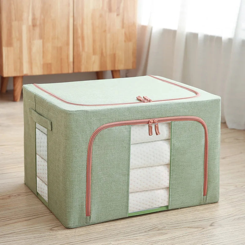 Folding Storage Box Organiser Large Capacity Clothing & Quilt Boxes Organisation