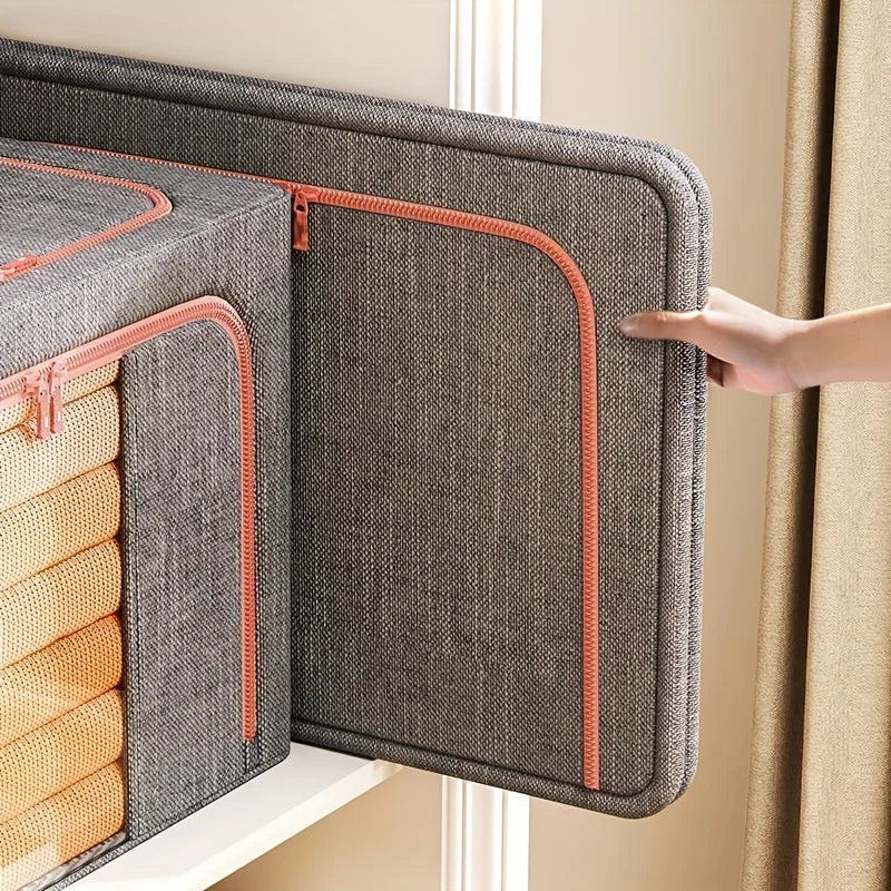 Folding Storage Box Organiser Large Capacity Clothing & Quilt Boxes Organisation