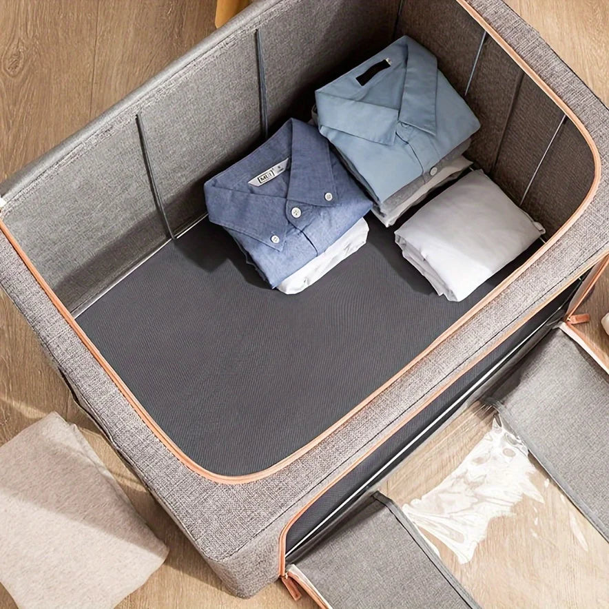 Folding Storage Box Organiser Large Capacity Clothing & Quilt Boxes Organisation