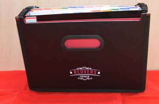 2-Pack Expanding File Organizer – 24 Pocket A4 Document Wallet by Redvers Office