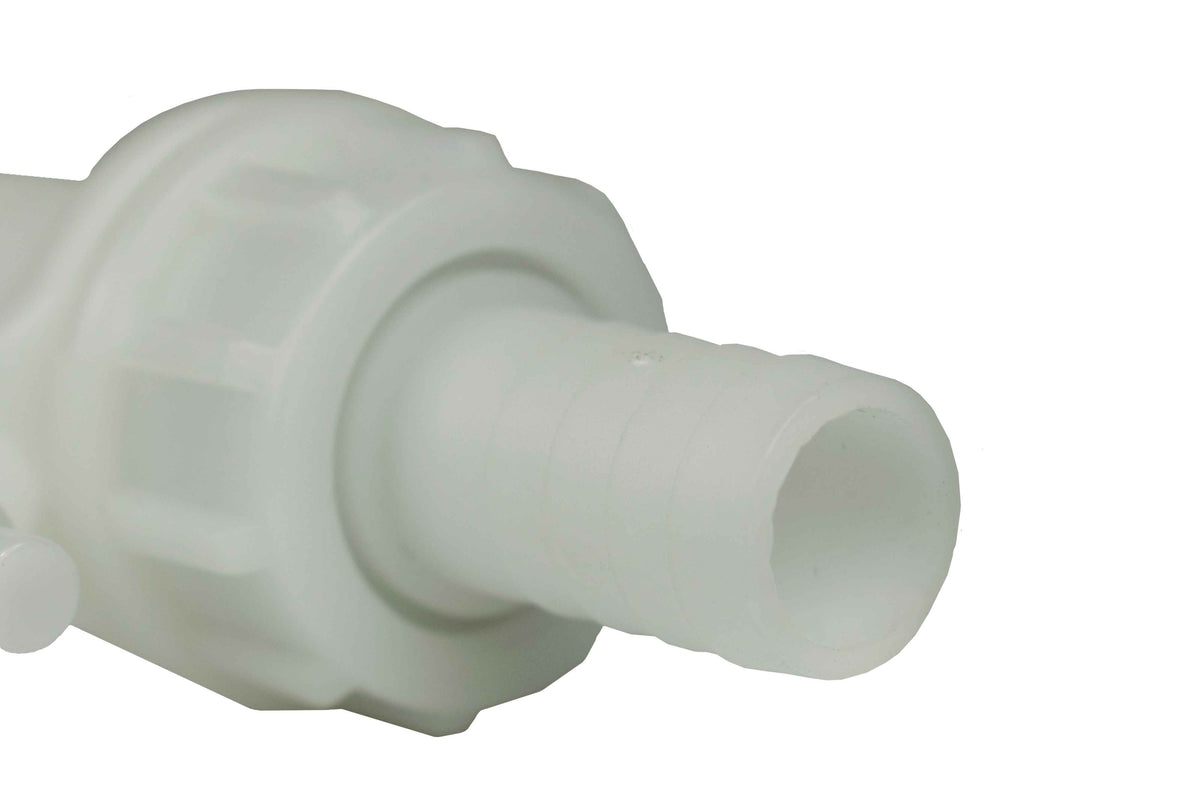 Fuel Gun White 1" Barb Inlet - 25mm Outlet