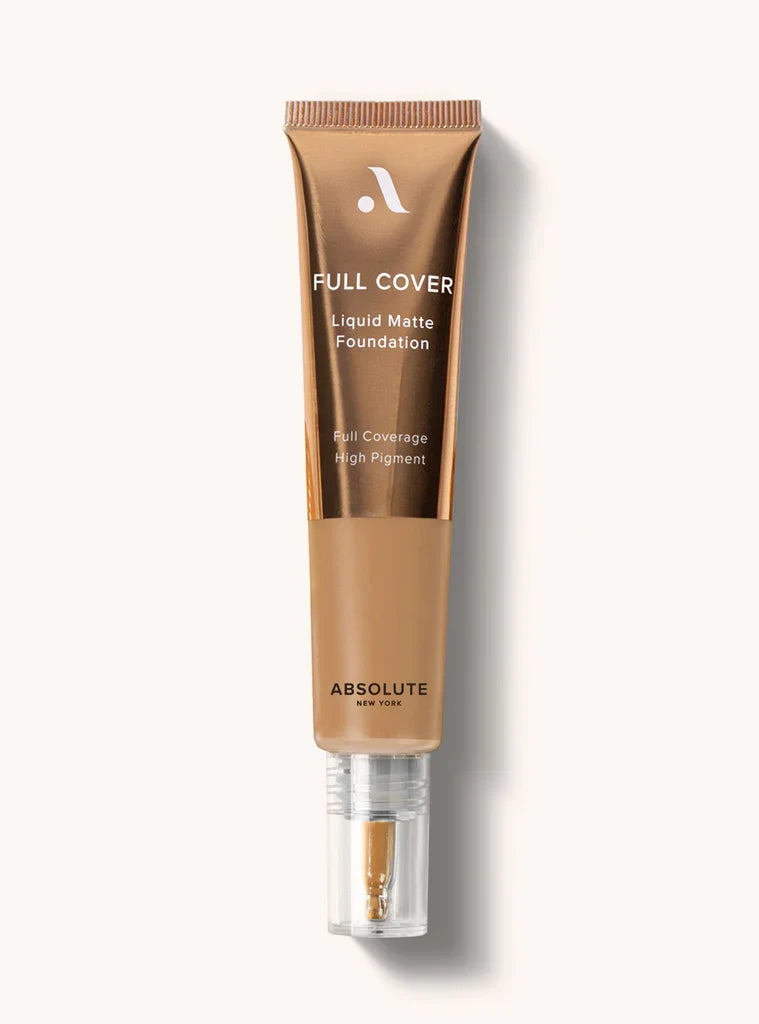 Absolute New York Full Cover Liquid Matte Foundation - Long-Lasting Flawless Coverage for All Skin Types - 30 ml / 1.01 oz