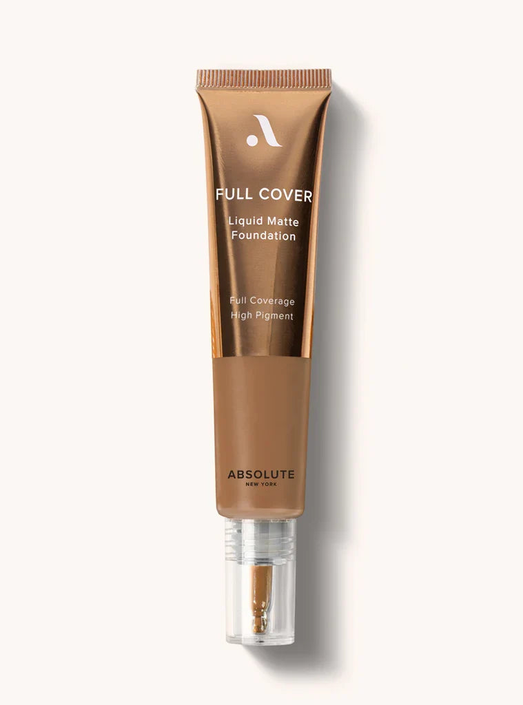 Absolute New York Full Cover Liquid Matte Foundation - Long-Lasting Flawless Coverage for All Skin Types - 30 ml / 1.01 oz