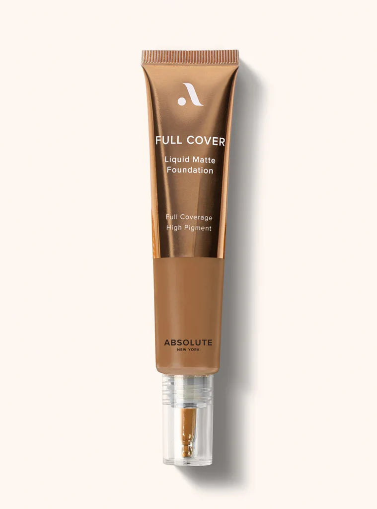 Absolute New York Full Cover Liquid Matte Foundation | Flawless, Oil-Control Finish for All Skin Types | 30ml