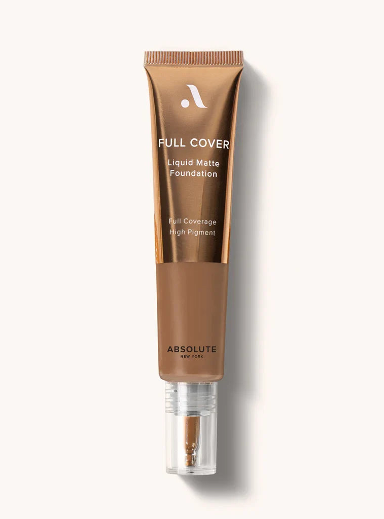 Absolute New York Full Cover Liquid Matte Foundation - Long-Lasting Flawless Coverage for All Skin Types - 30 ml / 1.01 oz