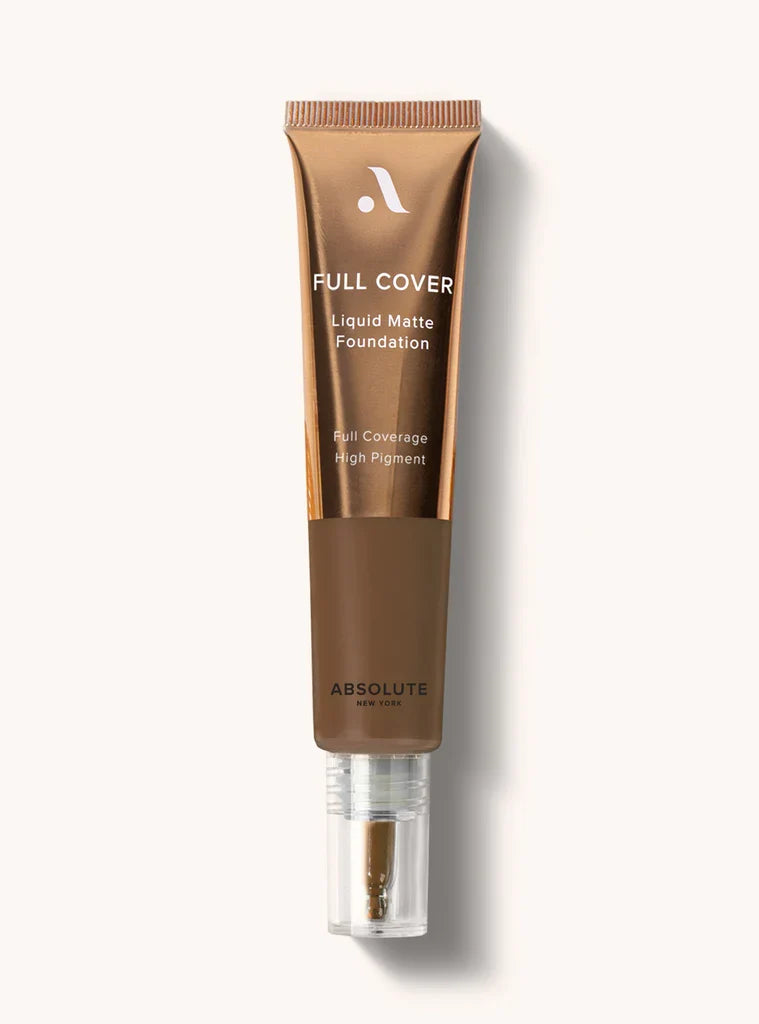 Absolute New York Full Cover Liquid Matte Foundation | Flawless, Oil-Control Finish for All Skin Types | 30ml