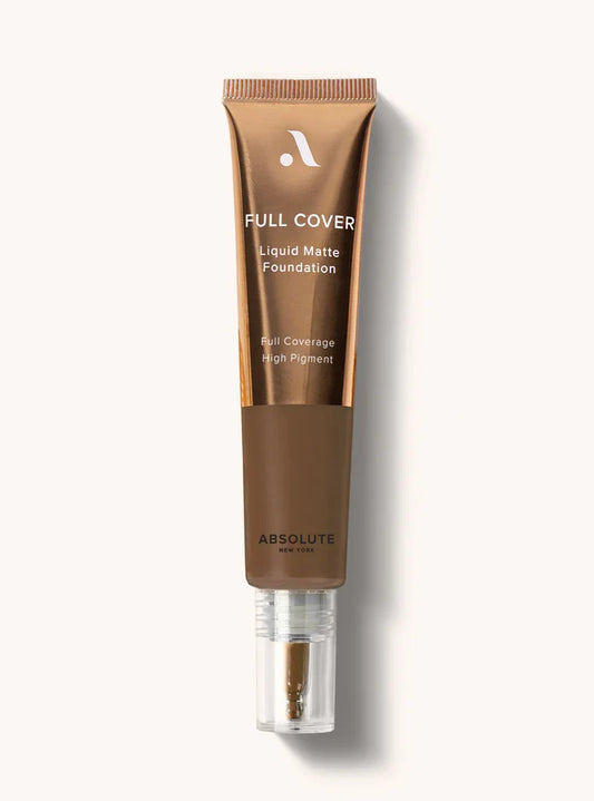 Absolute New York Full Cover Liquid Matte Foundation | Flawless, Oil-Control Finish for All Skin Types | 30ml