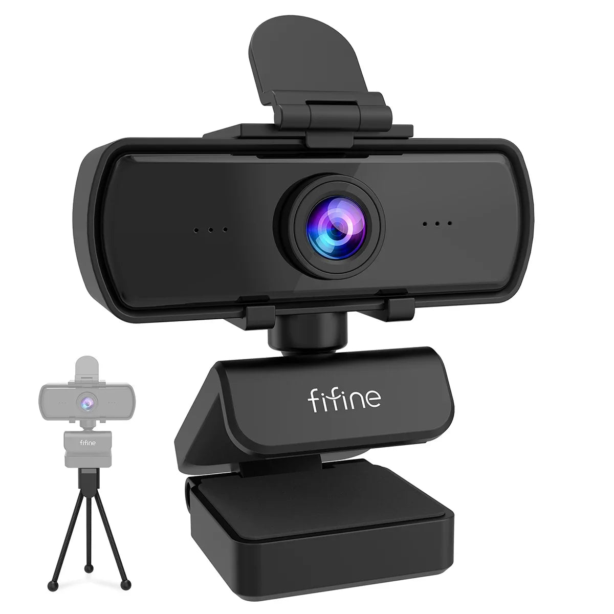 1440p Full HD USB Webcam with Microphone & Tripod for PC Desktop & Laptop - Live Streaming & Video Calling Camera