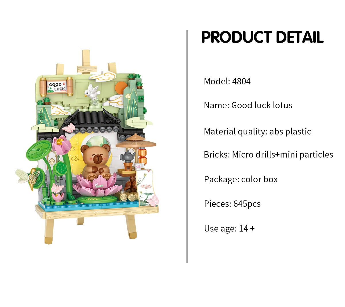 LOZ Lotus Garden Painting Easel 4804