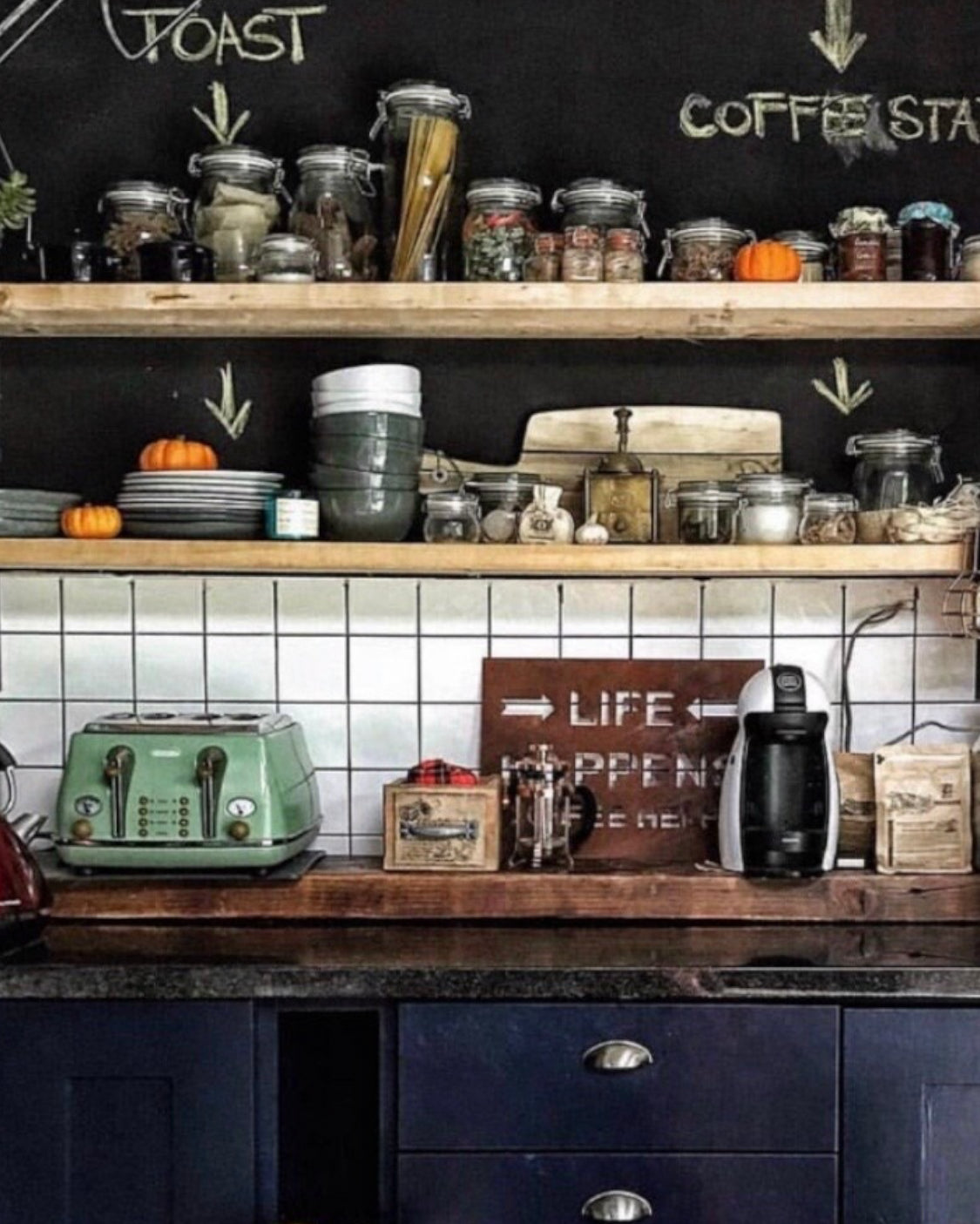 Gift For A Coffee Lover , Life Happens Coffee Helps Rustic Kitchen Sign , Kitchen Decoration Decor , Christmas Birthday Present Or Gift