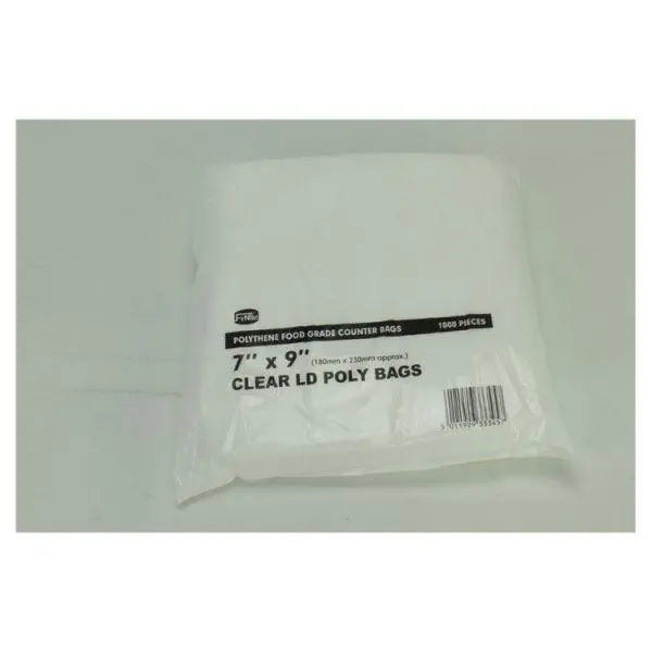 FyNite 1000 Clear Polythene Food Grade Counter Bags