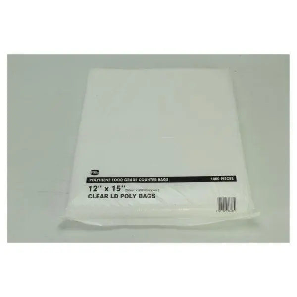 FyNite 1000 Clear Polythene Food Grade Counter Bags