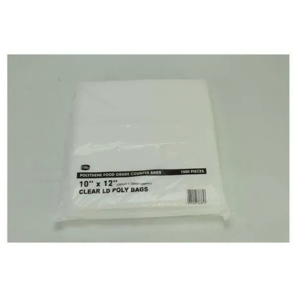 FyNite 1000 Clear Polythene Food Grade Counter Bags