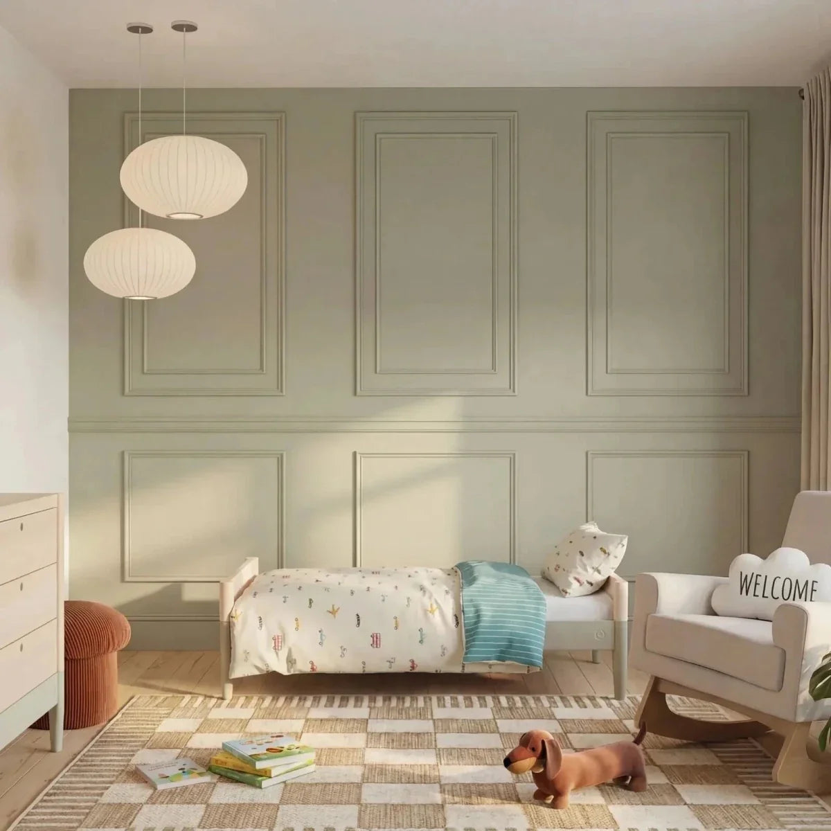Gaia Baby Eos 2 Piece Room Set - Desert Sage/Natural Ash