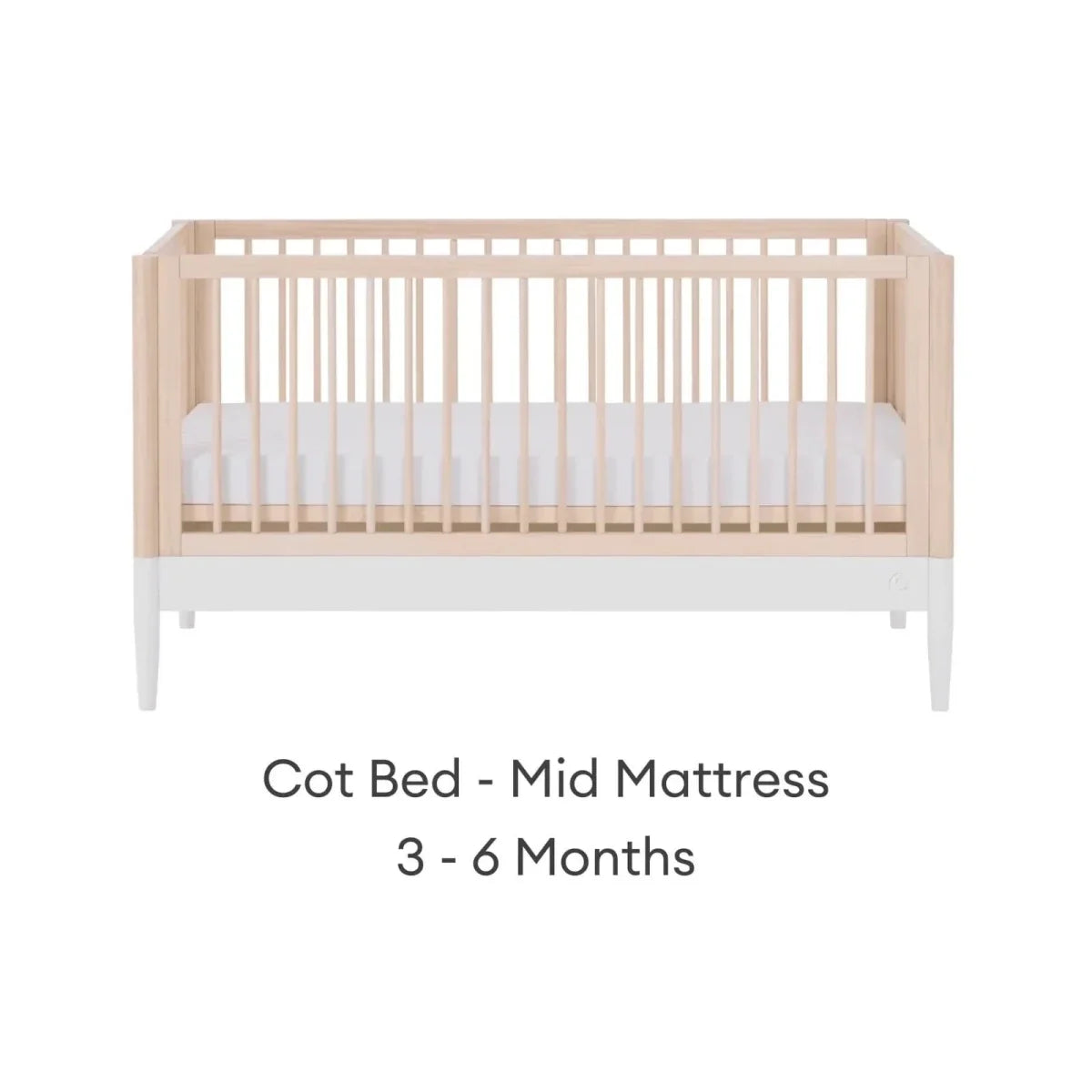 Gaia Baby Eos 2 Piece Room Set - Natural Ash/White