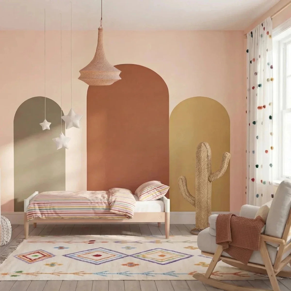 Gaia Baby Eos 2 Piece Room Set - Powder Blush/White