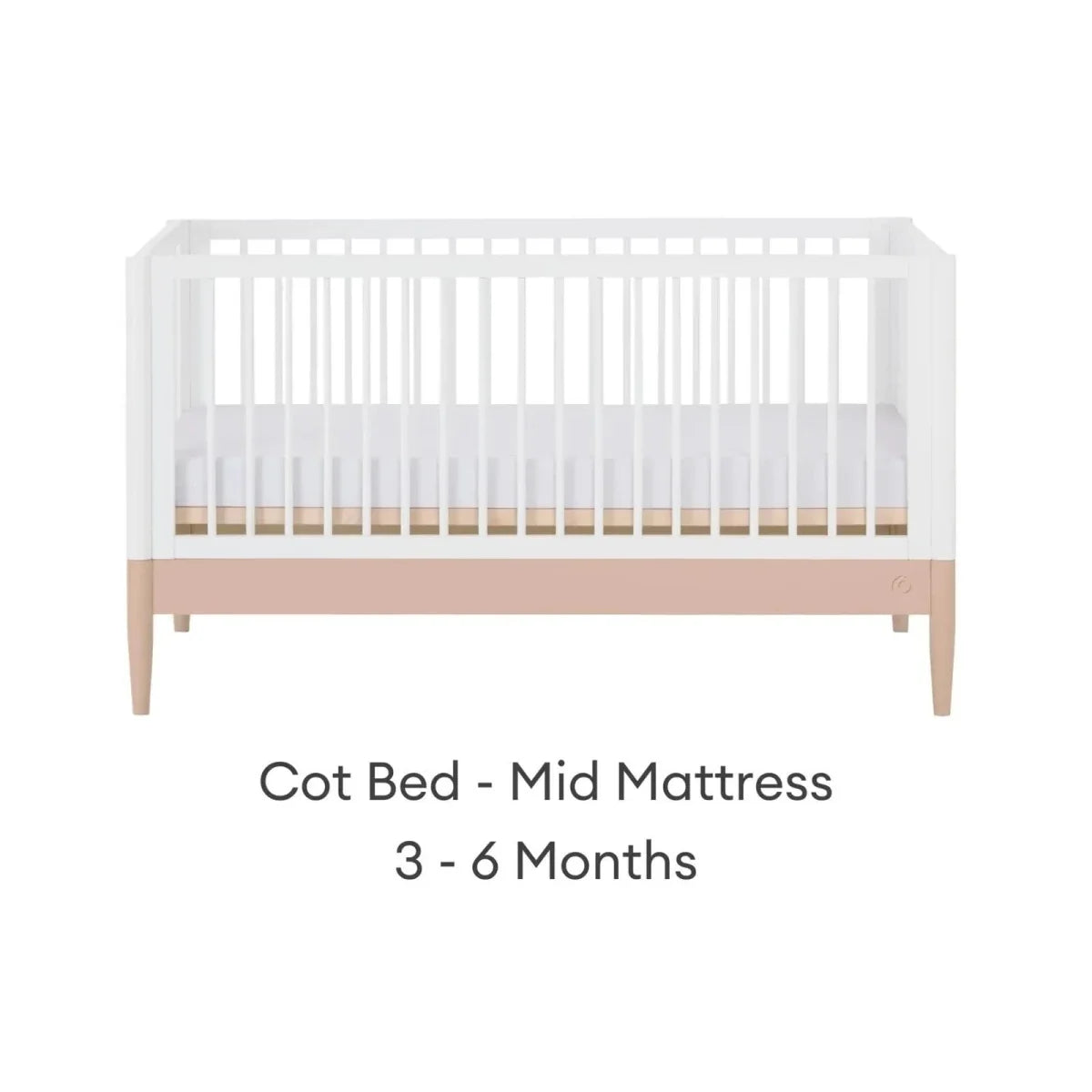 Gaia Baby Eos 2 Piece Room Set - Powder Blush/White