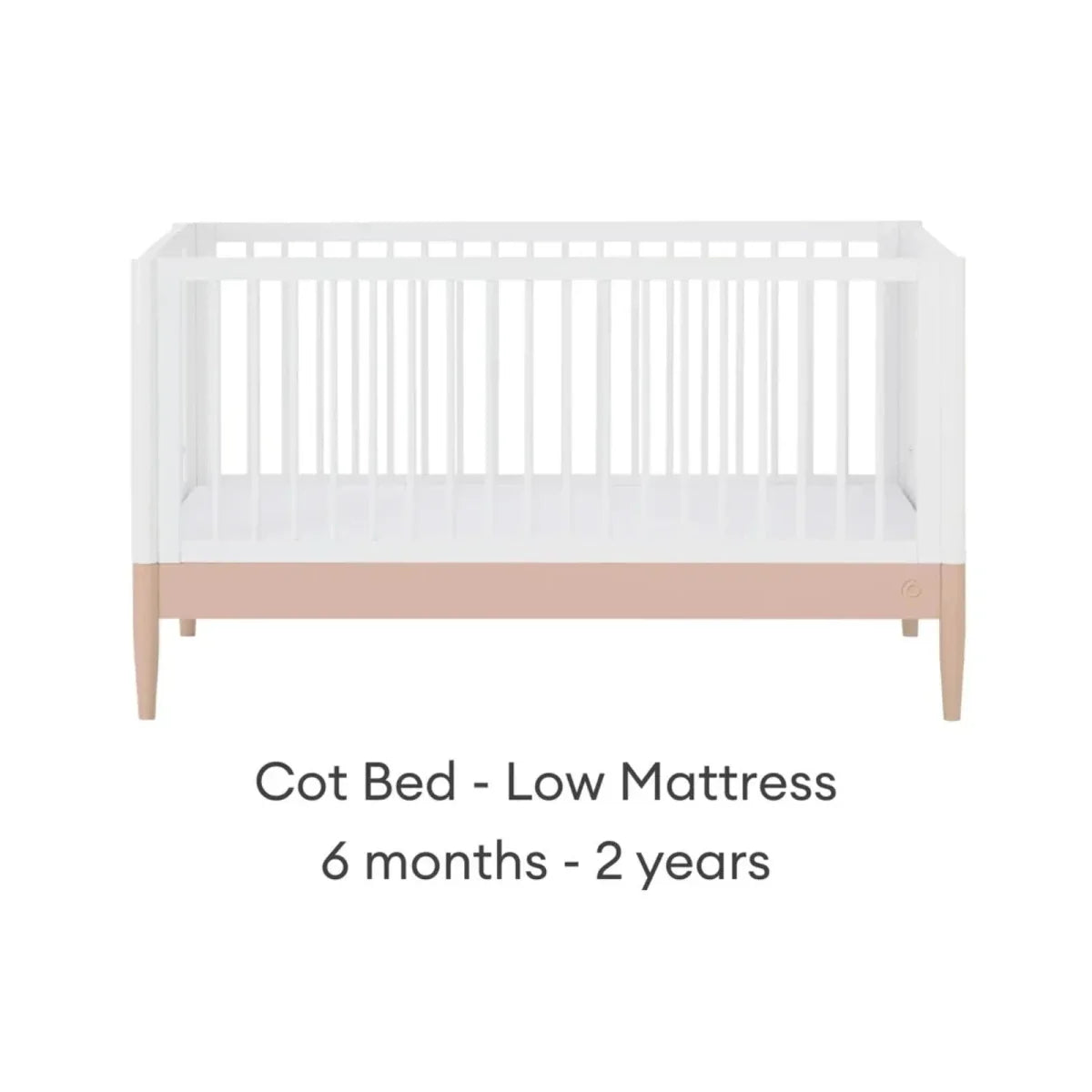 Gaia Baby Eos 2 Piece Room Set - Powder Blush/White