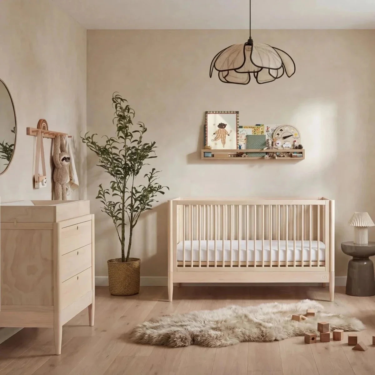 Gaia Baby Eos Nursery Cot Bed - All Natural Ash