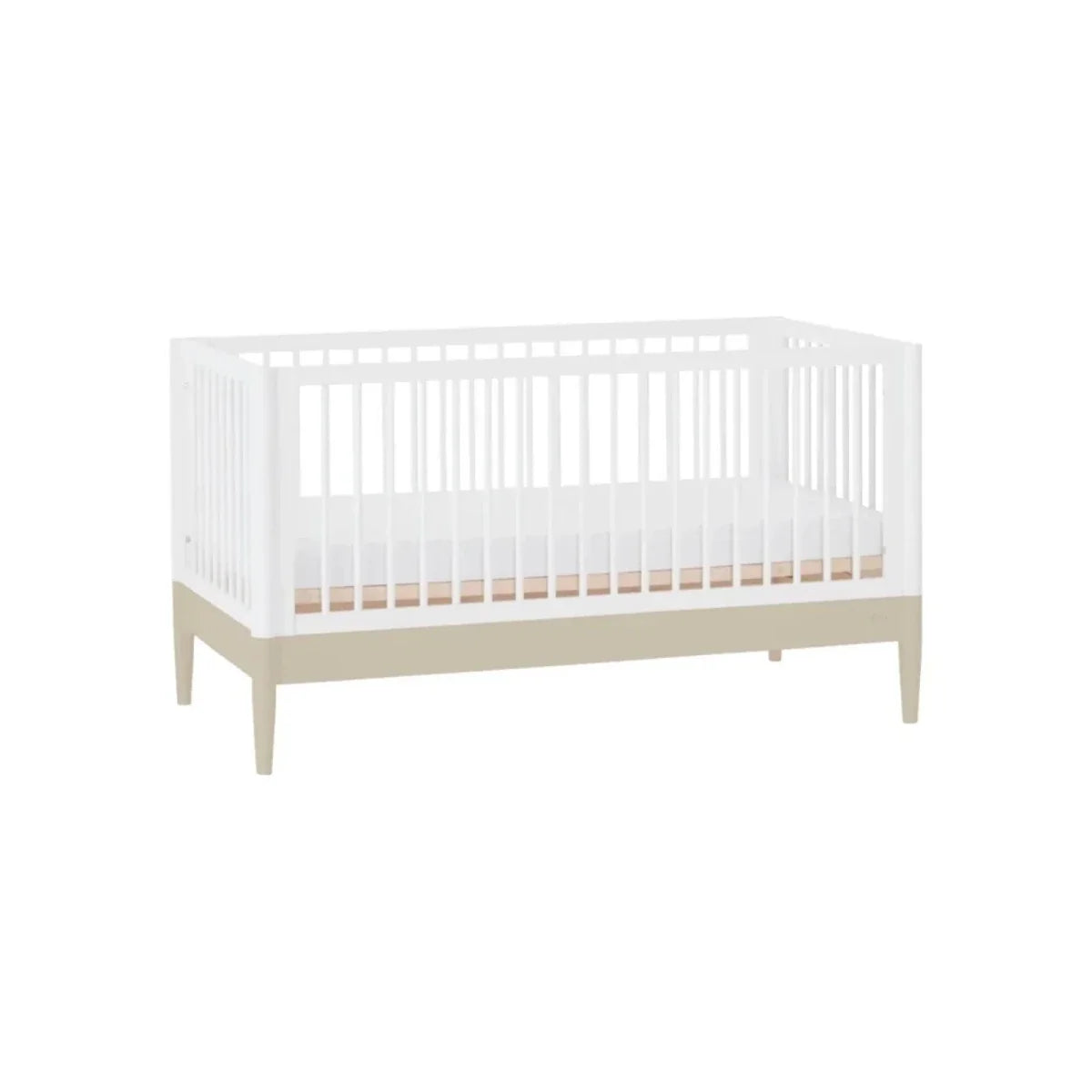 Gaia Baby Eos Nursery Cot Bed - Desert Sage/White