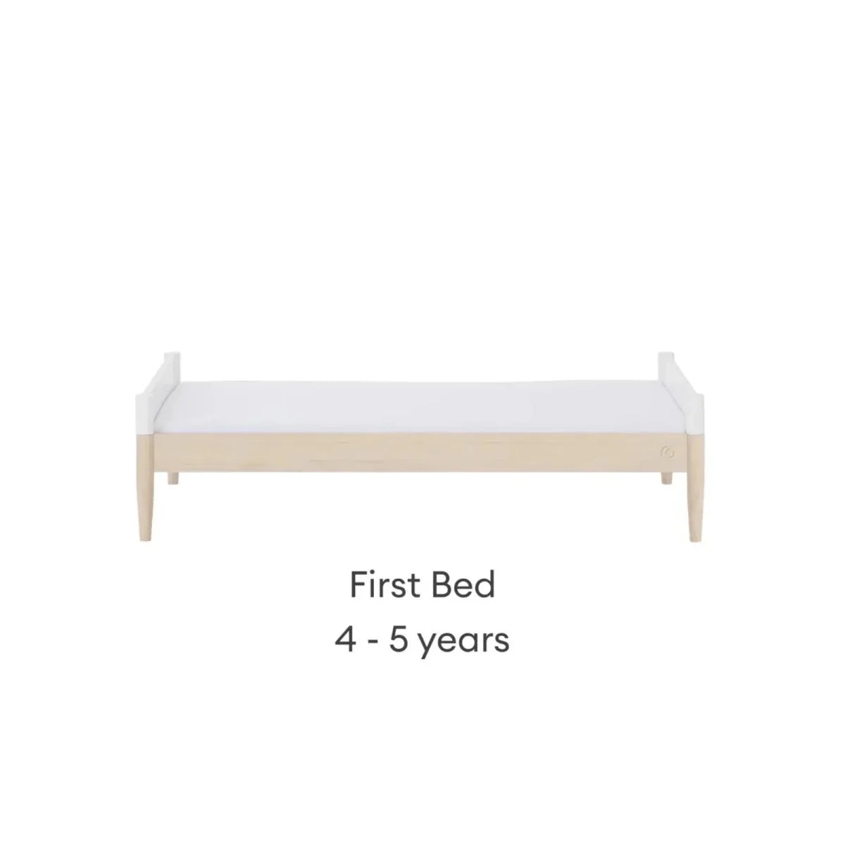 Gaia Baby Eos Nursery Cot Bed - Natural Ash/White