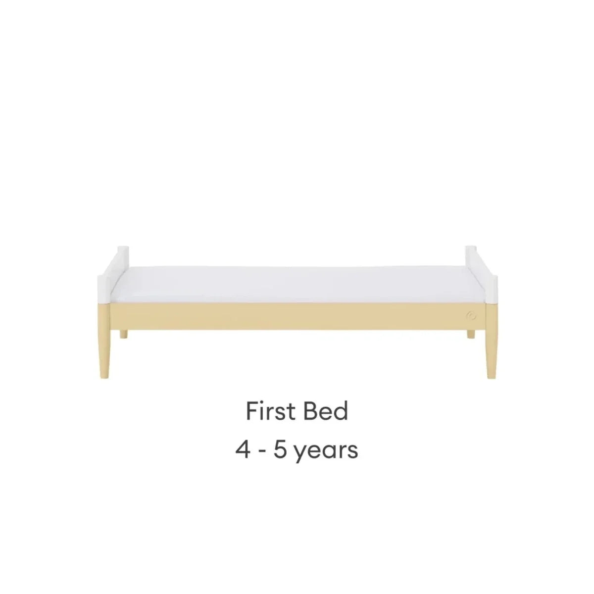 Gaia Baby Eos Nursery Cot Bed - Primrose Yellow/White